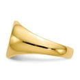 thumbnail image 3 of 14K Yellow Gold Ring Band Signet 12.5x14.0mm Open Back Men's, 3 of 5