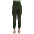thumbnail image 3 of Homma Activewear Thick High Waist Tummy Compression Slimming Body Leggings Pant (Large, Olive), 3 of 7