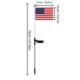 thumbnail image 7 of Independence Day American Flag Light, Solar Powered Lawn Stake Light, Patriotic Holiday Yard Lighting, Outdoor Festive Decoration Lamp, 70cm/27.5in Tall Flag Stake Light for July 4th Celebrations, 7 of 7