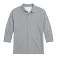 thumbnail image 5 of Crunowin Boys And Girls School Uniform Polo Collar Shirt Spring Fall Quick-Dry Kids Casual Tops Gray Size 5, 5 of 9