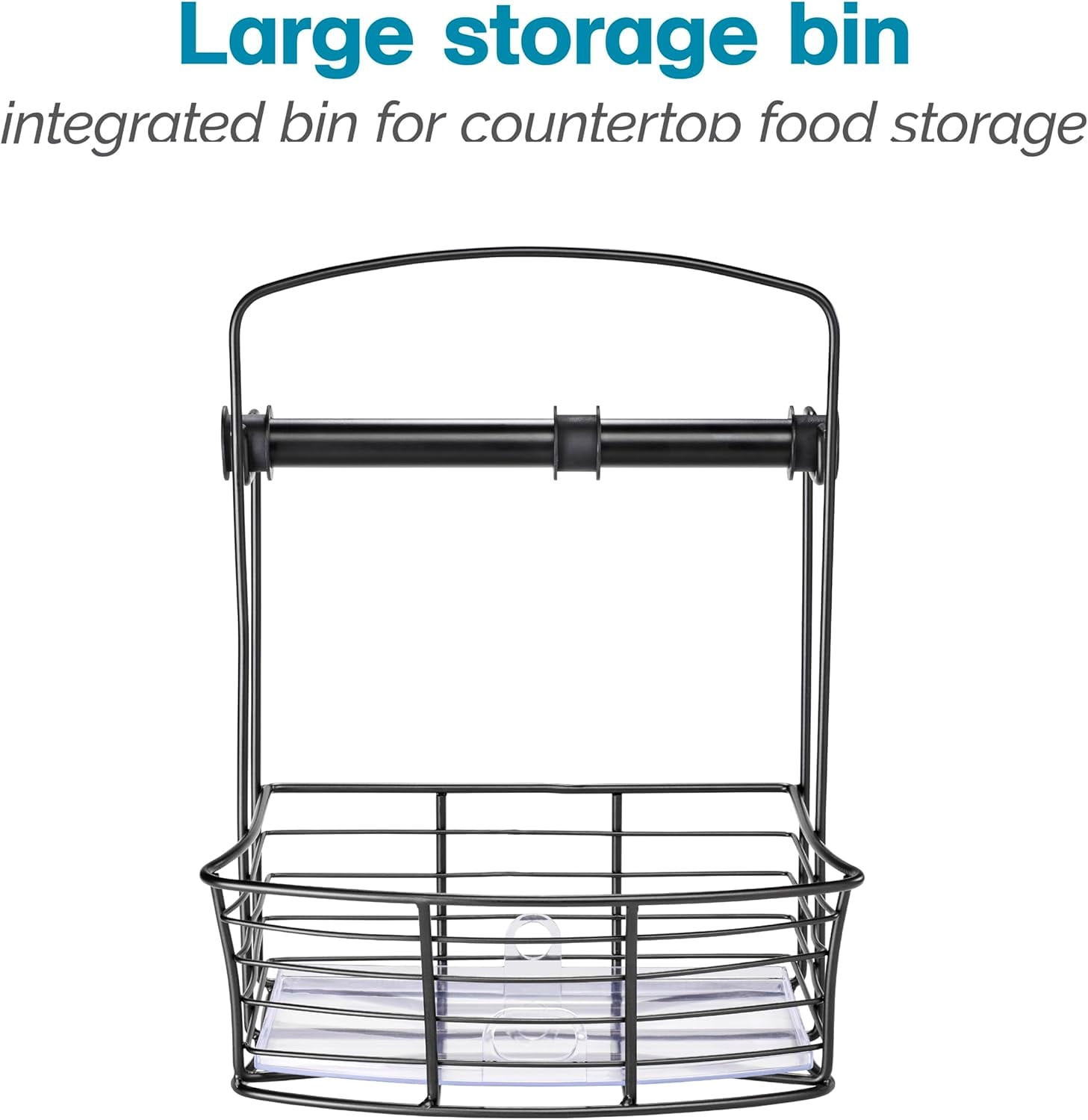 Polder Countertop Storage Bin with Paper Towel Holder