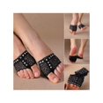 thumbnail image 5 of 1 Pair Belly Dance Paws Diamond Half Lyrical Shoes Foot Cover Toe Undies, 5 of 6