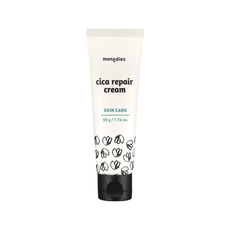 Mongdies Baby Cica Cream | Intensive Calming Cream for Sensitive Skin | Centella Based Soothing Care for Redness Prone Areas | Rich Non Sticky Texture | Vegan EWG Green | 1.76 oz