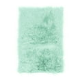 thumbnail image 1 of Super Area Rugs Plush 6 by 9 Ft Faux Sheepskin Fur Shag Rug, Mint Green, 1 of 5