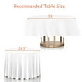 thumbnail image 3 of Costway 10 pcs 90" Round Tablecloth Polyester for Home Wedding Restaurant Party White, 3 of 9