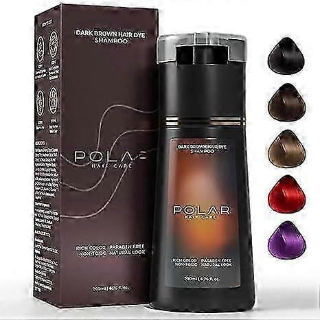 Hair Dye Shampoo,Polar Hair Dye Shampoo, Polar Haircare Instant Dye Shampoo, Natural Hair Color Shampoo for Gray Hair Coverage, Suitable for Women & M