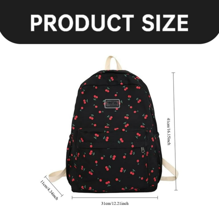1X Cherry School Bag Cherry Backpack Aesthetic Backpack Backpack