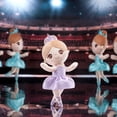 thumbnail image 2 of Gloveleya Plush Doll Baby Girl Gifts Soft Dolls Ballet Girl Doll Pale Purple with Gift Box 14inches, 2 of 19
