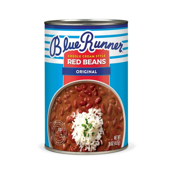 Blue Runner Creole Cream Style Red Beans, 16 oz Can, Heat and Serve
