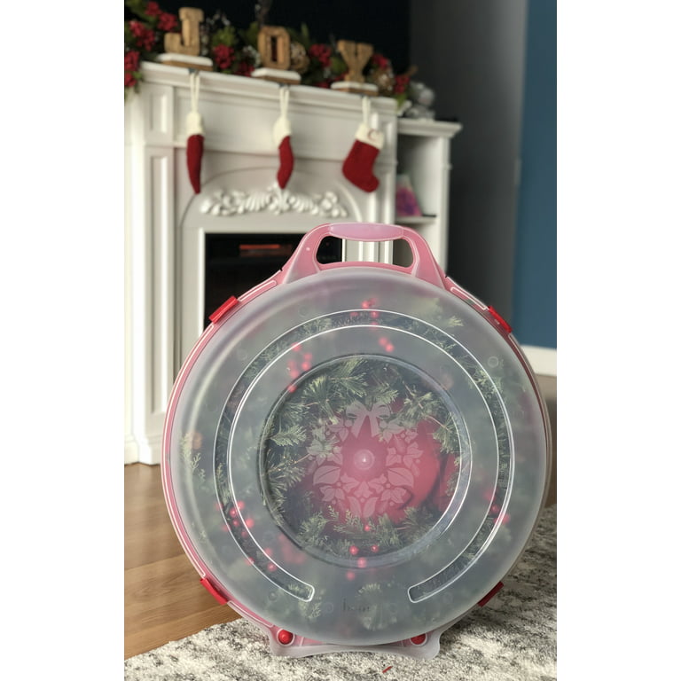 NEW! Rubbermaid wreath storage. Holds 27” Christmas:holiday