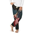 thumbnail image 2 of Xecao American Flag Print Teenagers' Pajama Pants Long Sleep Pants Soft Elastic Waist Pajama Bottoms Elastic waist with 2 Pockets 5-16 Years-Medium, 2 of 6