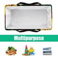 thumbnail image 5 of Tropical Plants Large Foldable Oxford Cloth Cube Organizer Tote Bag Toy Basket, 5 of 7