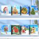 thumbnail image 3 of Postales Navideñas Con Pintura Diamantes 8 Unidades 15x15cm 5D Bricolaje Ygjytge, 3 of 9