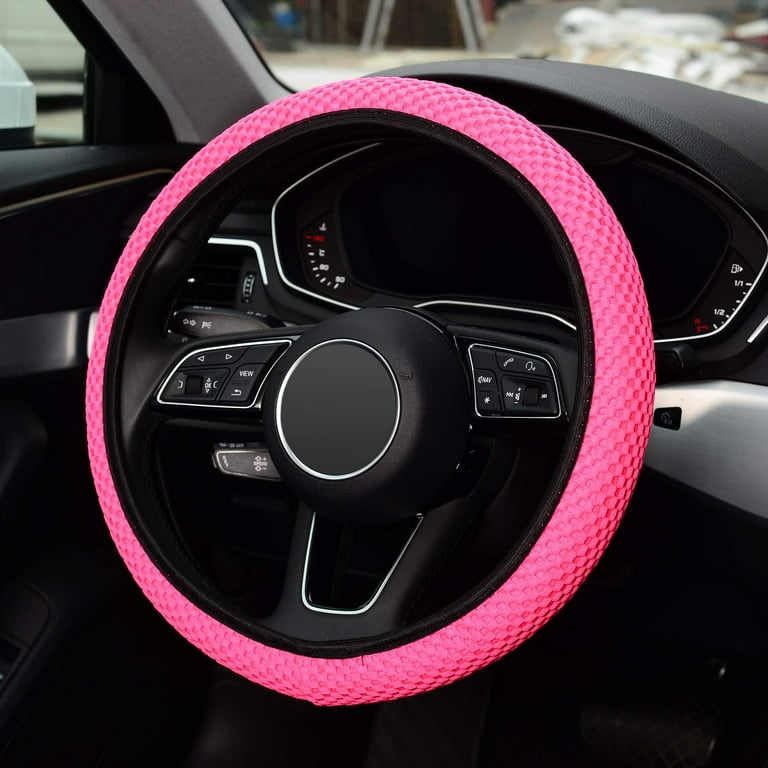  KAFEEK Steering Wheel Cover, Universal 15 inch