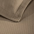 thumbnail image 6 of Superior Solitaire Cotton Decorative Bedspread and Sham Set, Full, Taupe, 6 of 10