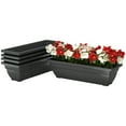 thumbnail image 1 of Outsunny 5 Pack 23 Inches Window Boxes Planters, Black, 1 of 10