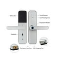 thumbnail image 3 of Serrure de Porte, Casier de Porte Intelligent Tuya à Empreinte Digitale Biométrique pour Hôtel, Entrée Sans Clé, Poignée pour la Maison, Déverrouillage par Application, Serrure Intelligente Numérique, Facile à Installer, 3 of 7