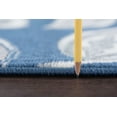 thumbnail image 4 of Madison Transitional 2' x 10' Navy and Cream Polypropylene Indoor Area Rug, 4 of 9