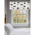 thumbnail image 5 of Boho Geometric Valances for Windows, Rod Pocket Kitchen Valance Curtains - Soft & Washable Small Window Treatment for Living Room, Bathroom, Bohemian Orange Sage Green Color Block 54x18inch, 1 Panel, 5 of 9