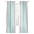 thumbnail image 6 of Aqua Gray Stripes Sheer Curtains for Living Room Bedroom Minimalist Gradient Lines Aesthetic Sheer Curtains 84 Inch Long 2 Panels Set Light Filtering Curtain Window Treatments Drapes for Dining Room, 6 of 6