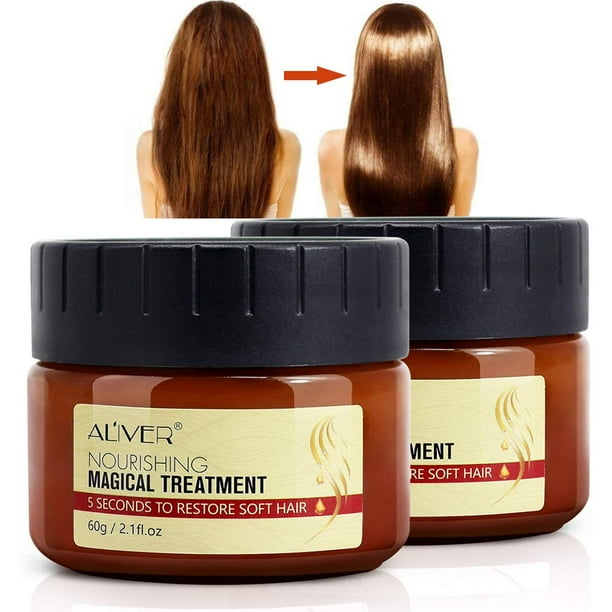 Nifeishi Aceite Mágico Para El Tratamiento Del Cabello Con Queratina, 2 Piezas, Acondicionador Para El Cabello Profesional De Raíces Moleculares Avanzadas, 5 Segundos Para Restaurar El Cabello Suave E