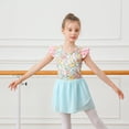 thumbnail image 4 of Aideaone Ballet Leotard for Girls Toddler Dance Dress Outfit with Skirt Ruffle Sleeve 3-8Y, 4 of 7