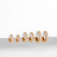 thumbnail image 4 of Pendientes Huggie chapados en oro con circonita cúbica para mujer, aros finos para la oreja, pendiente de cartílago para mujer, pendiente redondo minimalista, joyería para Piercing, nuevo, 4 of 5