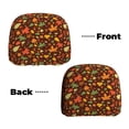 thumbnail image 6 of Kdxio Autumn Leaves Pattern Print 2 Piece Car Head Rest Covers Set Auto Front/Rear Seats Headrest Cover Universal Fit Most Cars,Sedan, SUV, 6 of 9