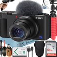 thumbnail image 1 of Sony ZV-1F Vlogging Camera (Black) with SanDisk 64GB Memory Card + Tripod + ZeeTech Accessory Bundle, 1 of 5