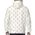 thumbnail image 5 of Hoodies for Men - Anchors Long Sleeve Comfrt Men'S Fashion Hoodies & Sweatshirts, Sweatshirts for Men Hoodies Pullover Clothing Clothes with Pouch, 5 of 7