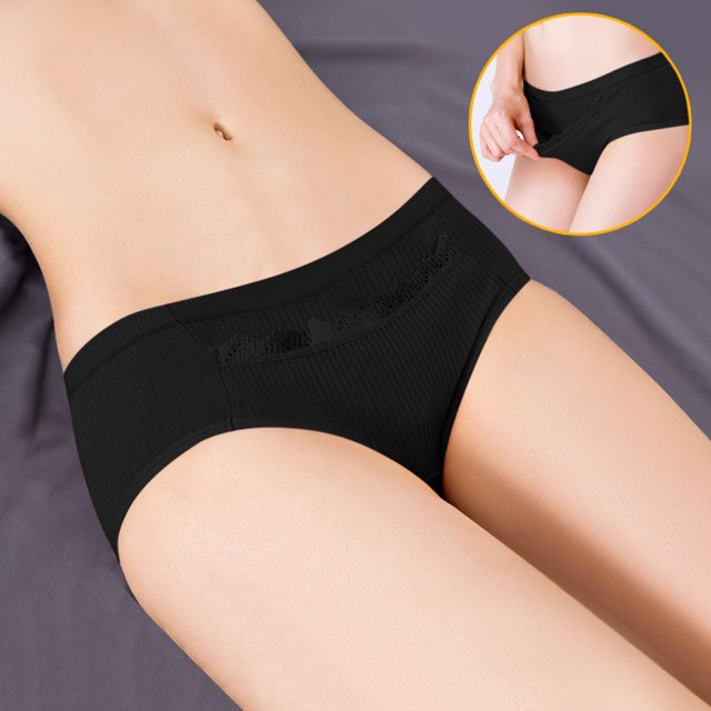 Puntoco Ropa interior para mujer, calzoncillos, ropa interior fisiológica para mujer, pantalones sanitarios a prueba de fugas con bolsillo para mujer, pantalones transpirables