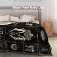 thumbnail image 5 of Gemini Gifts Constellation Blanket Astrology Decor Blanket Lightweight Microfiber Gemini Zodiac Sun and Moon Decor Birthday Graduation Meaningful Gifts Gemini Gifts for Women Men 60"X80", 5 of 6