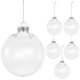 thumbnail image 1 of Clear Plastic Christmas Ornaments Fillable Bauble Christmas Ball 6Pcs, 1 of 3