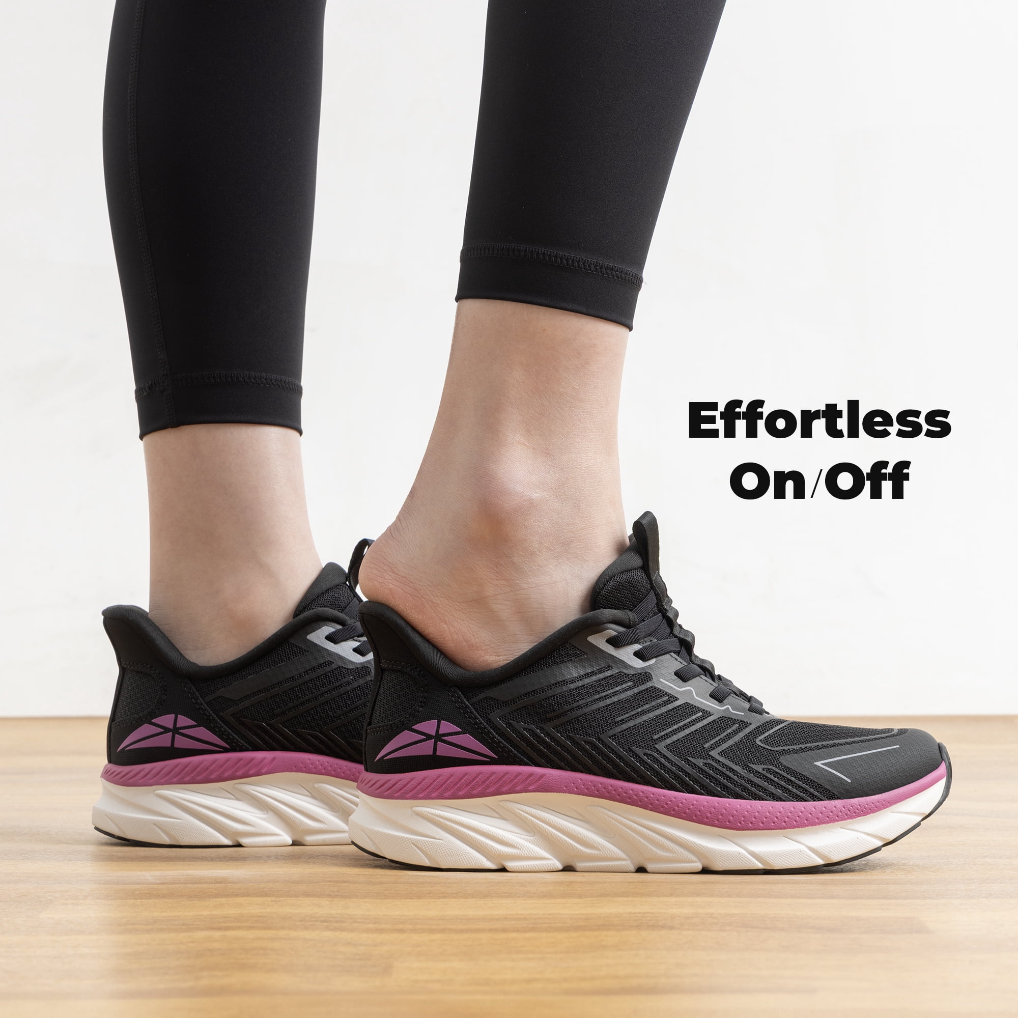 ALLSWIFIT Women’s Slip-On Walking & Running Shoes – Comfortable, Breathable, Non-Slip Tennis Sneakers for Gym, Workout, Cross-Training, and Casual Wear