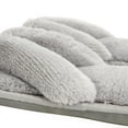 thumbnail image 6 of Women's Faux Fur Slippers Warm Fussy Flip Flop Open Toe Non-Slip Home Slippers, 6 of 9