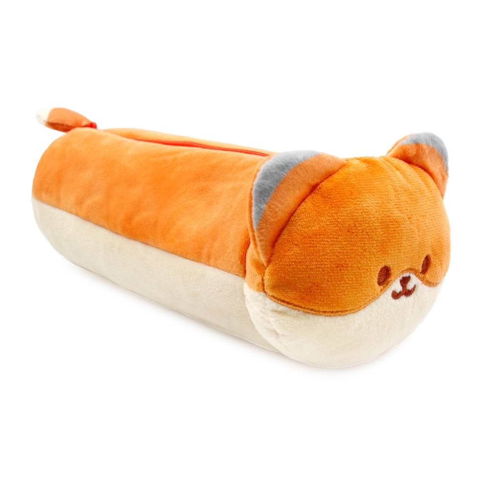 Anirollz Cute Fox Animal Character Plush Pencil Case Pen Pouch : Foxiroll