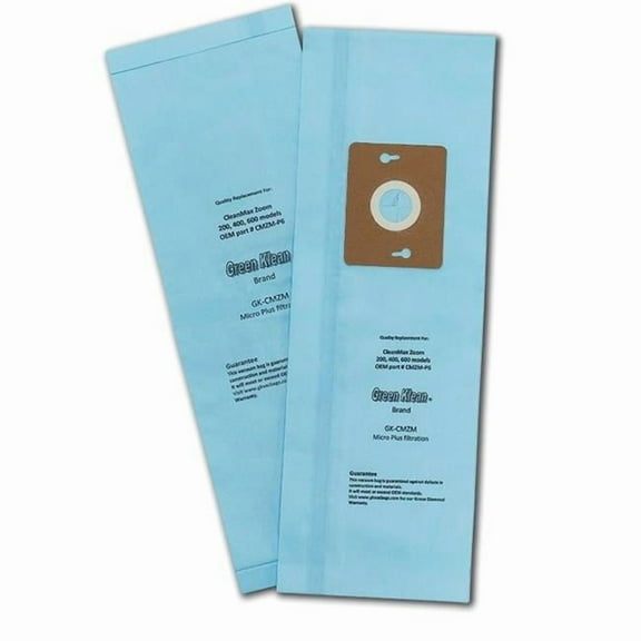 Green Klean -CLN CleanMax Zoom 200, 400, 600 Models Replacement Vacuum Bags - Pack of 100