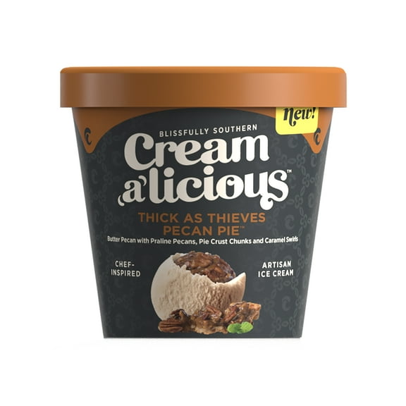 Creamalicious Thick as Thieves Pecan Pie Ice Cream, 16 oz