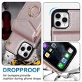 thumbnail image 4 of Elegante funda multifuncional tipo cartera para iPhone 11 Pro con correas, ranura para tarjetas, soporte para anillo, protección para cámara, material de PU, a prueba de golpes y antirrobo., 4 of 5