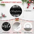 thumbnail image 6 of Welcome Sign for Front Door, Merry Christmas Round Metal Wall Art Wreaths, Winter Snowflake Xmas Black Outdoor Indoor Wall Hanging Sign for Porch Decor Housewarming Gifts 11.8 Inch, 6 of 8