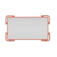 thumbnail image 4 of Linon Lawsonia 2-Tier Mid-Century Mobile Bar Cart with Mirrored Top, 32.5" Tall, 27 lb, Coral, 4 of 16
