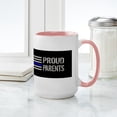 thumbnail image 4 of CafePress - Police: Proud Parents Large Mug - 15 oz Ceramic Large Mug, 4 of 4