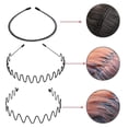thumbnail image 4 of 6 Piezas Diadema de Metal - Bandas para el Cabello para Hombres y Mujeres, Soportes para Cabello Rizado, Aros para el Cabello de Primavera - Accesorios de Metal para el Cabello Perfectos par, 4 of 4
