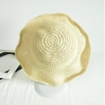 thumbnail image 4 of Womens Beach Sun Straw Hat UV UPF50 Travel Foldable Brim Summer UV Hat/Beige, 4 of 5