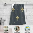 thumbnail image 6 of Luxury Fleur De Lis Hand Towels Set of 2 Luxury Print Decorative Bathroom Towels Super Soft Highly Absorbent Multipurpose Towels for Yoga Gym Spa Hotel Bathroom Kitchen 28x14 Inch Washcloth Gift, 6 of 7