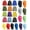 24 Pack Bright Assorted Colors, variant on Yacht & Smith Adult Unisex Cold Weather Hat & Glove Set, Black, 24-Piece