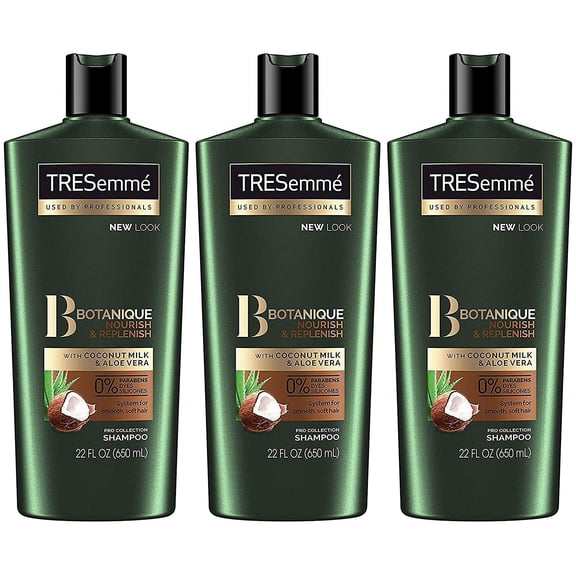 Tresemme Shampoo Botanique Nourish & Replenish 22 Ounce 650ml 3 Pack