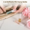 thumbnail image 2 of 200PCS 3ml Spray Bottles, Mini Clear Glass Perfume Bottles, Portable Refillable Spray Containers, Fine Mist Spray Empty Essential Oil Spray Bottles, Fragrance Sample Atomizer for Home Travel, 2 of 5