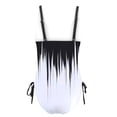 thumbnail image 6 of Busydd Womens Swimsuits Fashion Square Neck Monokini Swimsuits Color Patchwork Tummy Control Swimwear High Waisted Halter Beachwear Summer Modest Full Coverage Tie Side One Piece Swimsuit, 6 of 6