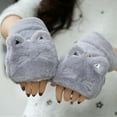 thumbnail image 2 of Ediodpoh Children Winter Gloves with Thick Wool Windproof Warm Cute Cartoon Design for Students Outdoor Activities Grey, 2 of 6